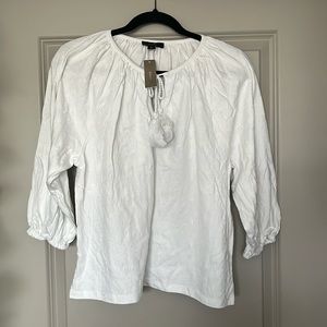 Jcrew white blouse, size XS.